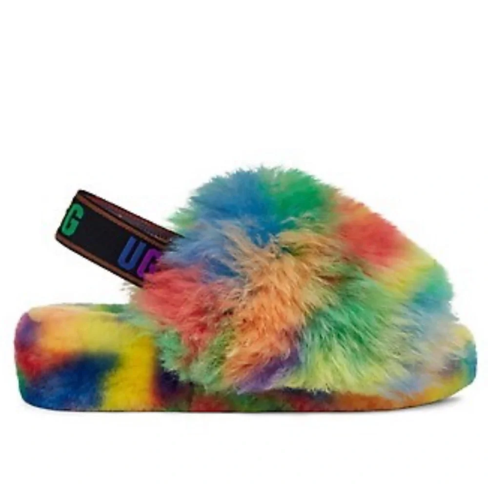 ๐๐๐ UGG NEW FLUFF PRIDE SLIPPER ๐๐๐ - Picture 5 of 12